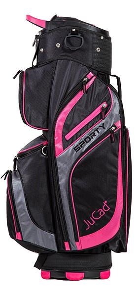 JuCad Sporty cart bag, černo/růžový