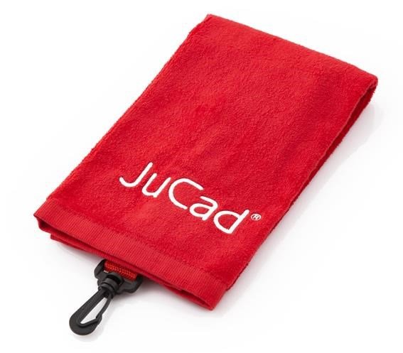 JuCad TriFold golfový ručník, červený