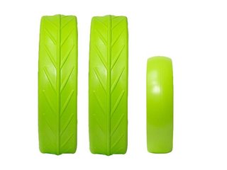 JuCad tires náhradní pneu na kola, 3ks, zelené