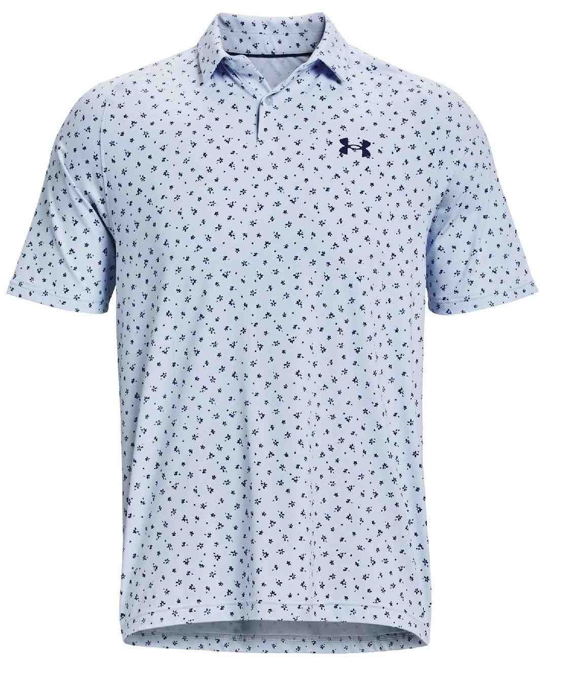 Under Armour Iso-Chill Floral Dash pánské polo, oxford blue