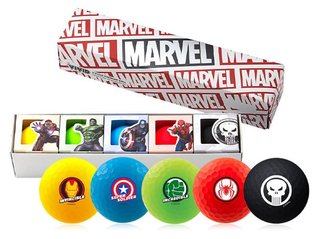 Volvik VIVID MARVEL CHARACTERS golfové míčky, 5ks