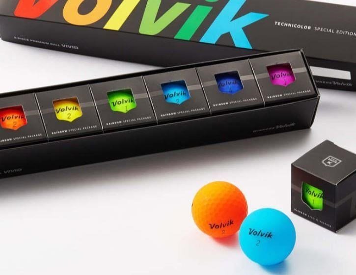 Volvik RAINBOW golfové míčky, 7ks
