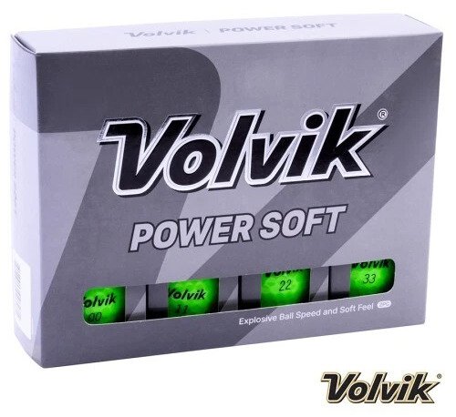 Volvik POWER Soft golfové míčky (12balls), zelené