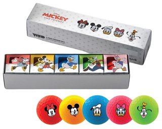 Volvik VIVID DISNEY MICKEY and Friends golfové míčky, 5ks
