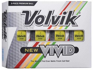 Volvik Vivid golfové míčky, žluté