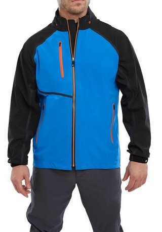 FootJoy Hydrotour pánská voděodolná bunda, modro/černo/oranžová