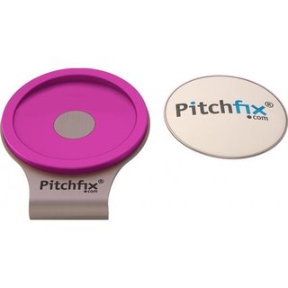 Pitchfix fialový magnetický golfový klip na kšilt + markovátko