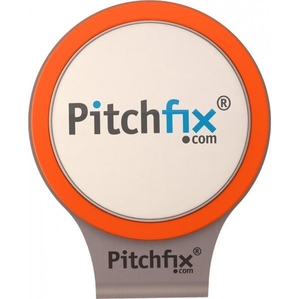 Pitchfix oranžový magnetický golfový klip na kšilt + markovátko