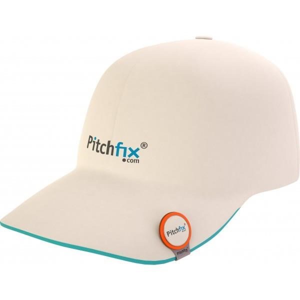 Pitchfix oranžový magnetický golfový klip na kšilt + markovátko