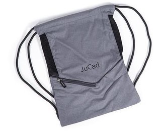 JuCad drawstring sports bag, šedý