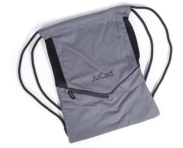 JuCad drawstring sports bag, šedý
