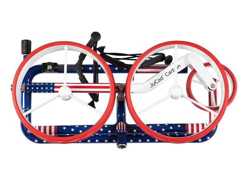JuCad Carbon USA manuální vozík + taška