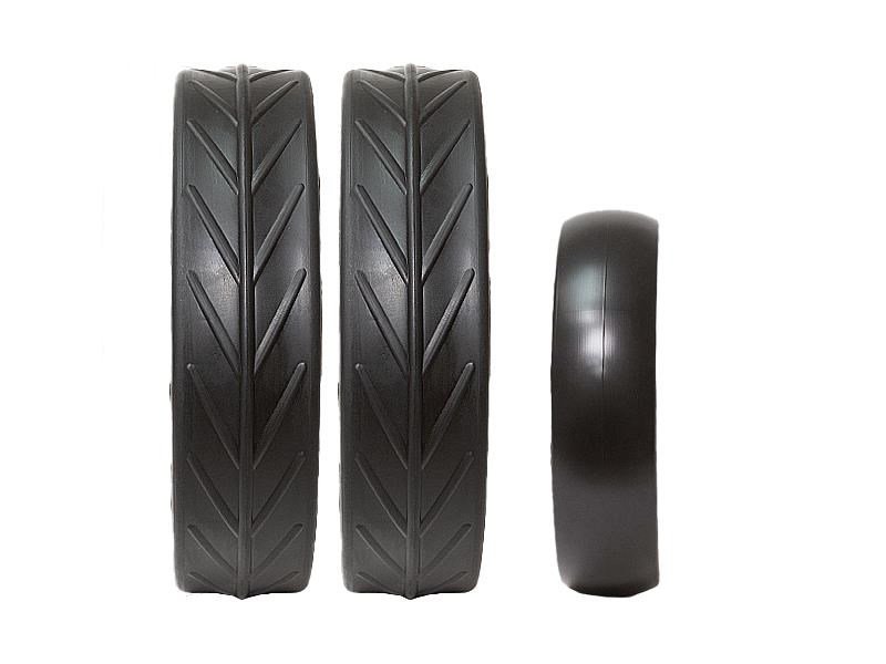 JuCad tires náhradní pneu na kola, 3ks, černé