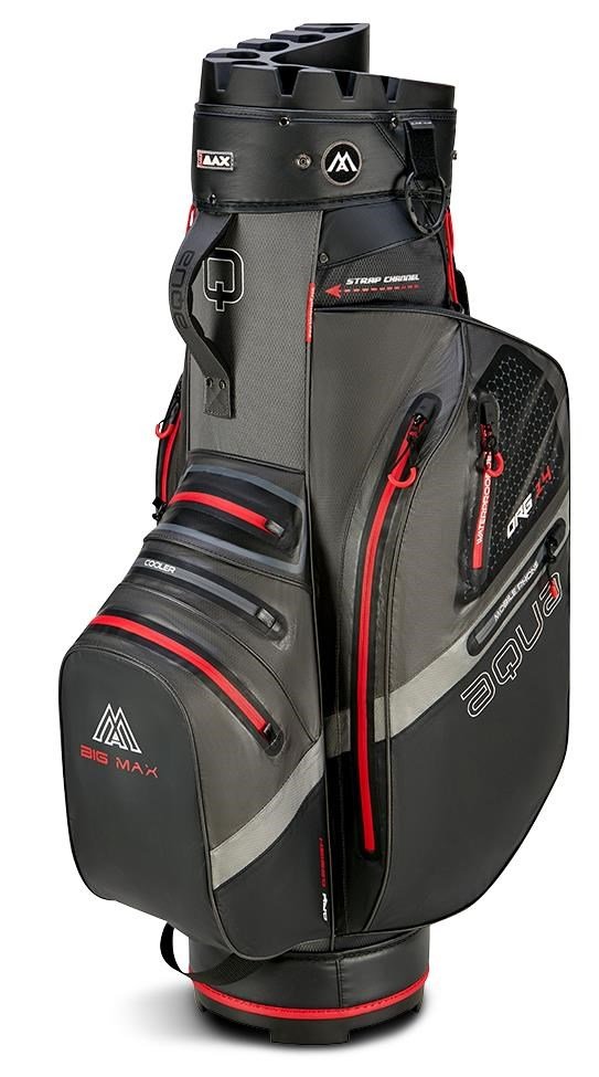 Big Max Aqua Silencio 4 Organizer cart bag, šedo/černo/červený