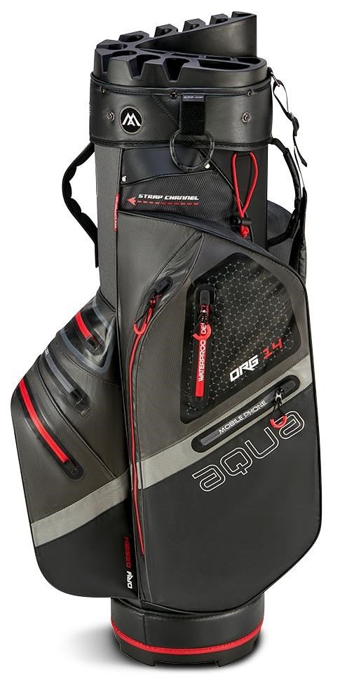 Big Max Aqua Silencio 4 Organizer cart bag, šedo/černo/červený