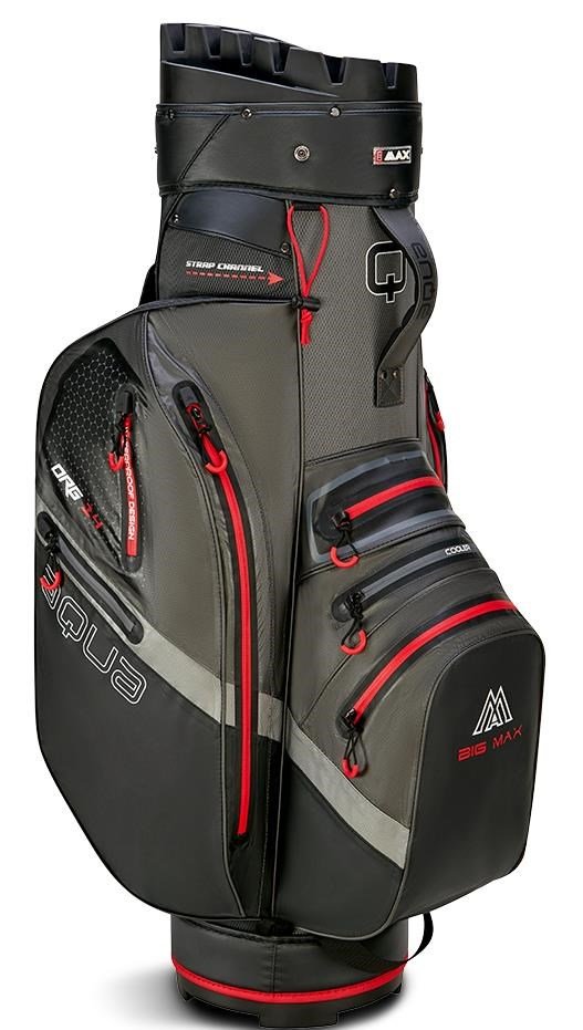 Big Max Aqua Silencio 4 Organizer cart bag, šedo/černo/červený