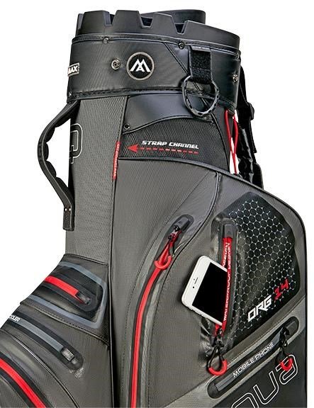 Big Max Aqua Silencio 4 Organizer cart bag, šedo/černo/červený