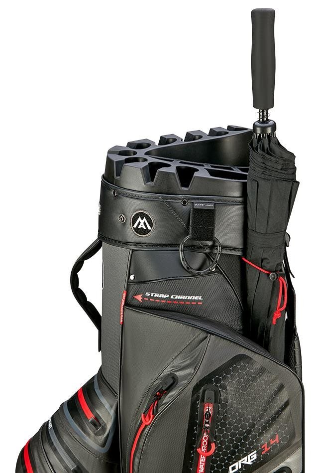 Big Max Aqua Silencio 4 Organizer cart bag, šedo/černo/červený