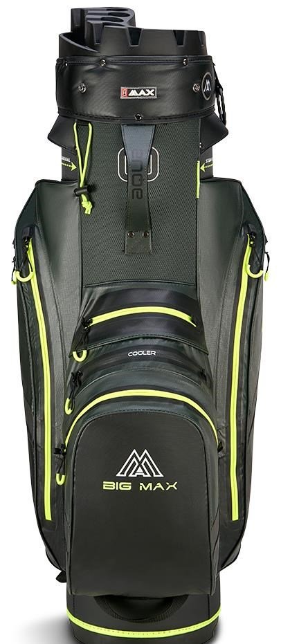 Big Max Aqua Silencio 4 Organizer cart bag, forest green/black/lime