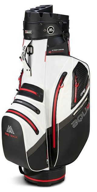 Big Max Aqua Silencio 4 Organizer cart bag, bílo/černo/červený