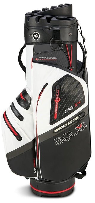 Big Max Aqua Silencio 4 Organizer cart bag, bílo/černo/červený