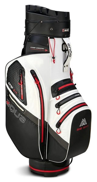 Big Max Aqua Silencio 4 Organizer cart bag, bílo/černo/červený