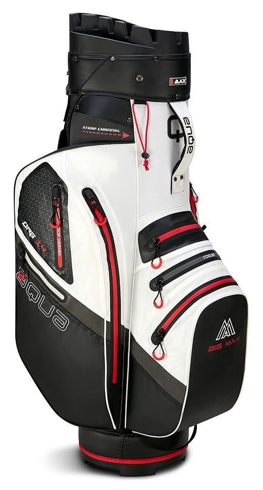 Big Max Aqua Silencio 4 Organizer cart bag, bílo/černo/červený