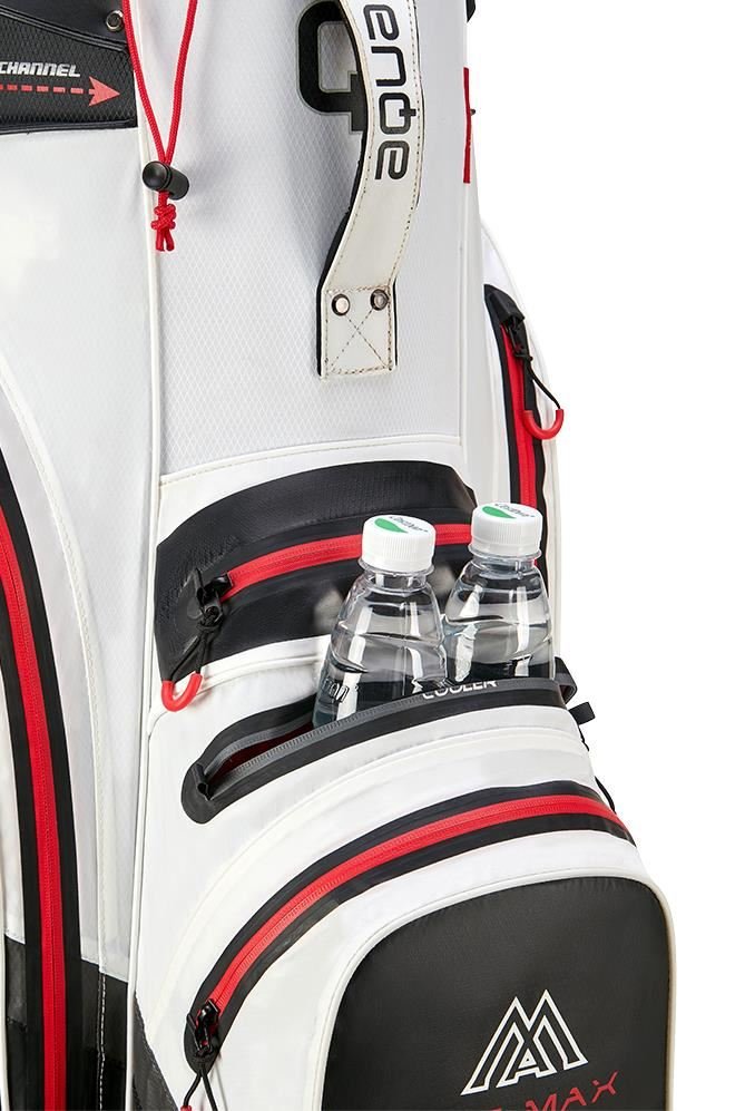 Big Max Aqua Silencio 4 Organizer cart bag, bílo/černo/červený
