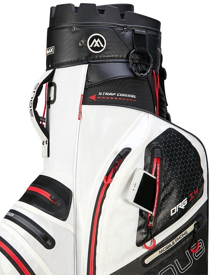 Big Max Aqua Silencio 4 Organizer cart bag, bílo/černo/červený