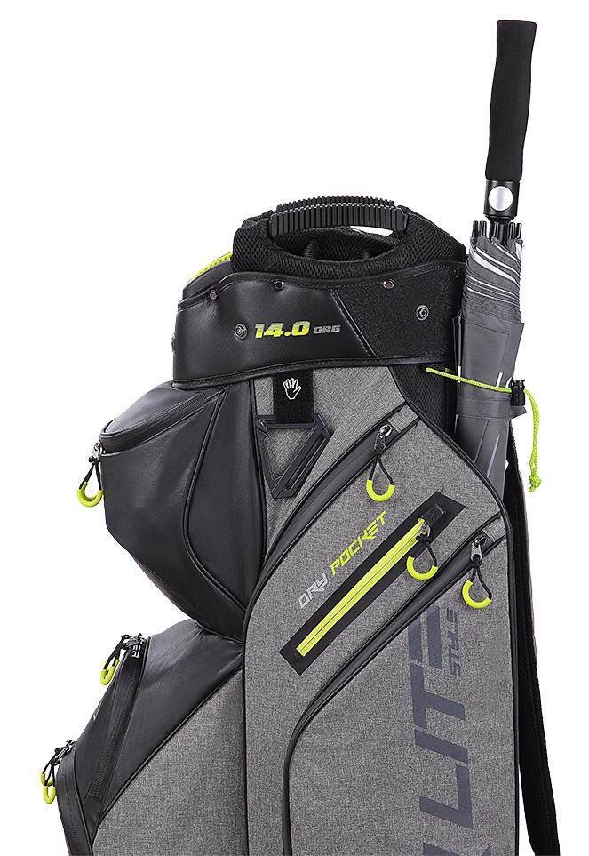 Big Max Dri Lite Style cart bag, šedo/černo/limetkový