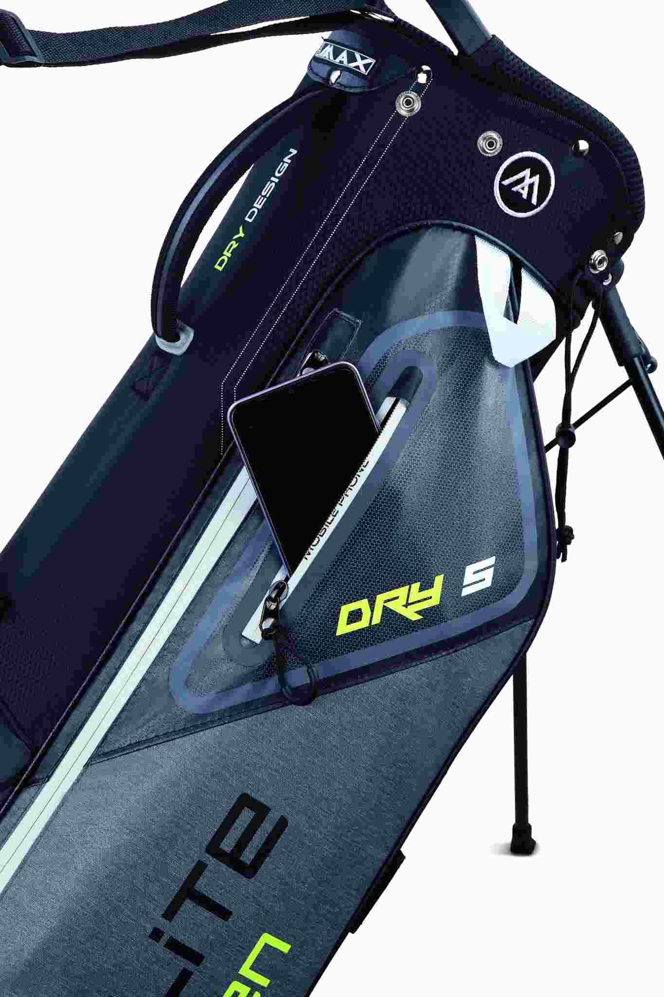 Big Max Dri Lite Seven G stand bag, šedo/liemtkovo/černý