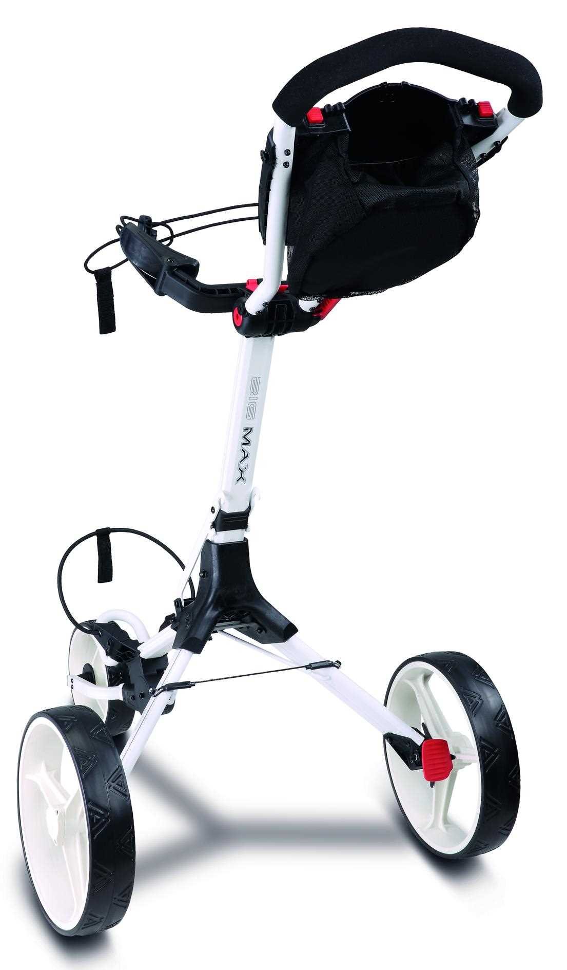 Big Max IQ2 manuální golfový vozík, bílý