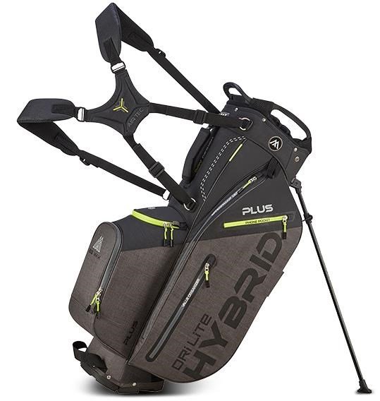 Big Max Dri Lite Hybrid Plus stand bag, černo/šedo/limetkový