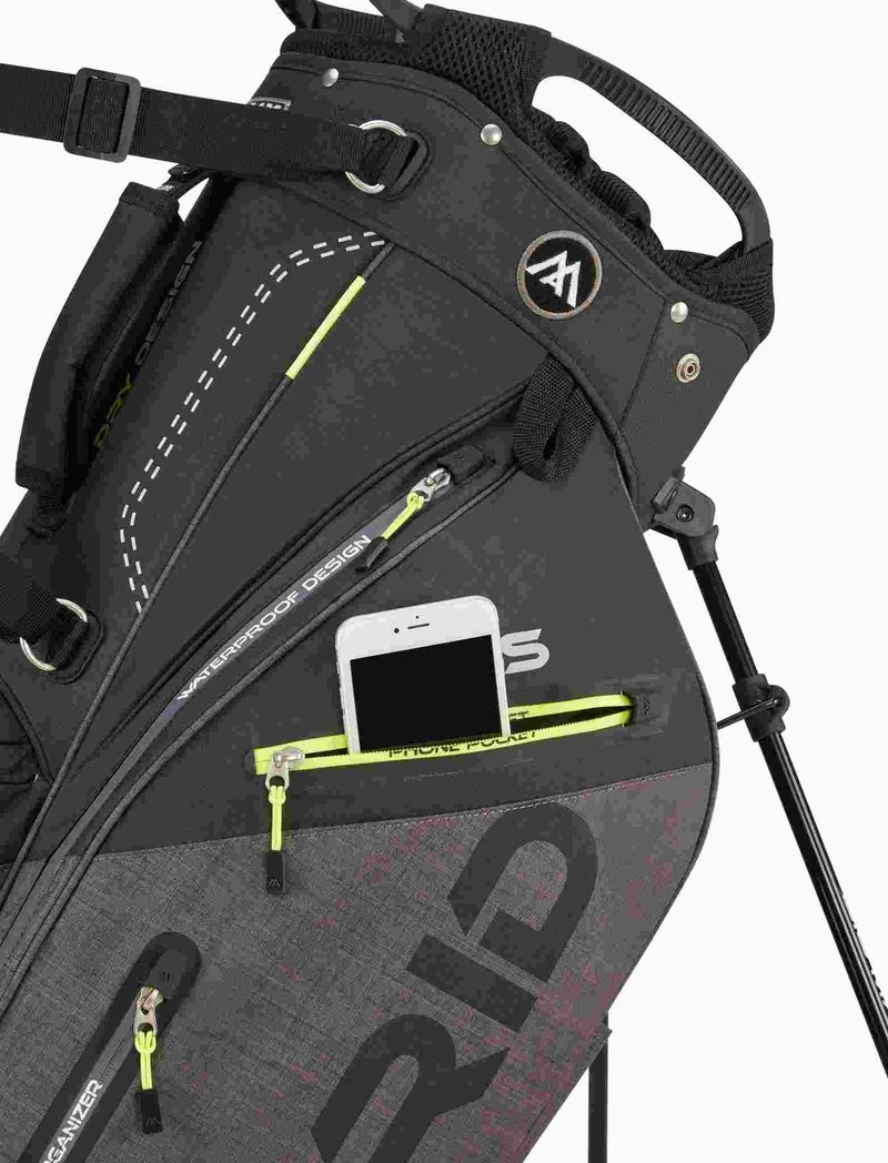 Big Max Dri Lite Hybrid Plus stand bag, černo/šedo/limetkový