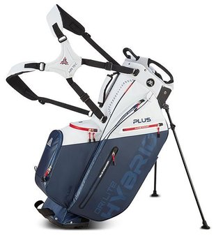 Big Max Dri Lite Hybrid Plus stand bag, bílo/modro/červený