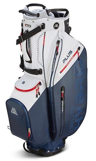 Big Max Dri Lite Hybrid Plus stand bag, bílo/modro/červený