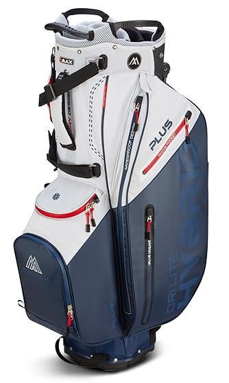 Big Max Dri Lite Hybrid Plus stand bag, bílo/modro/červený