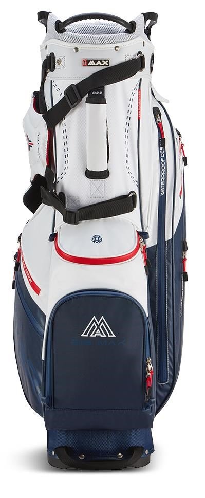 Big Max Dri Lite Hybrid Plus stand bag, bílo/modro/červený