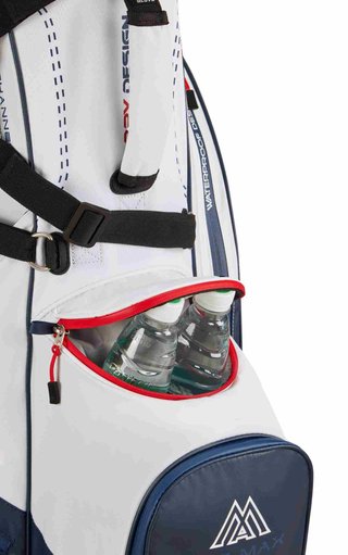 Big Max Dri Lite Hybrid Plus stand bag, bílo/modro/červený