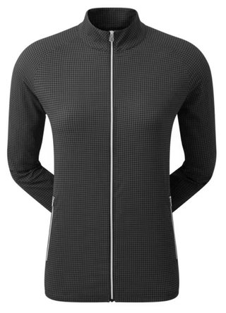 FootJoy Houndstooth Print Woven dámská mikina, černá