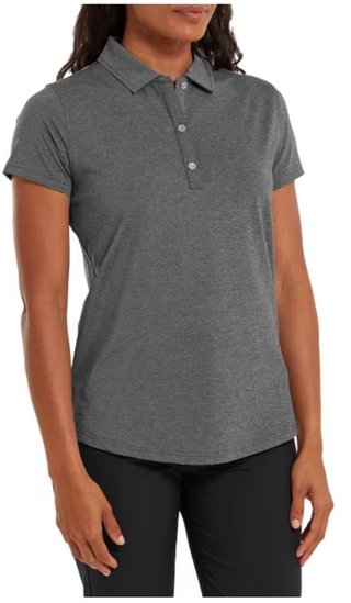 FootJoy Heather Self-Collar Lisle dámské polo, černé