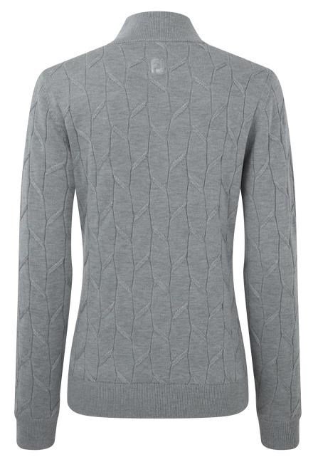 FootJoy Full-Zip Lined dámský svetr, šedý
