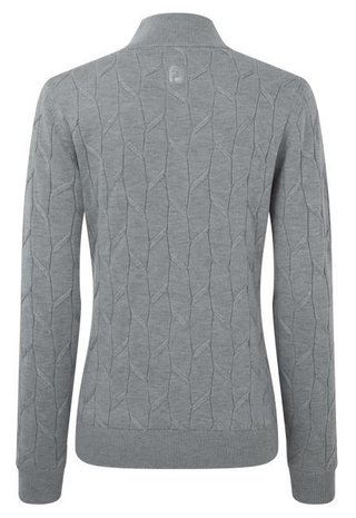 FootJoy Full-Zip Lined dámský svetr, šedý