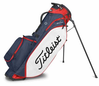 Titleist Players StaDry 4 stand bag, modro/bílo/červený