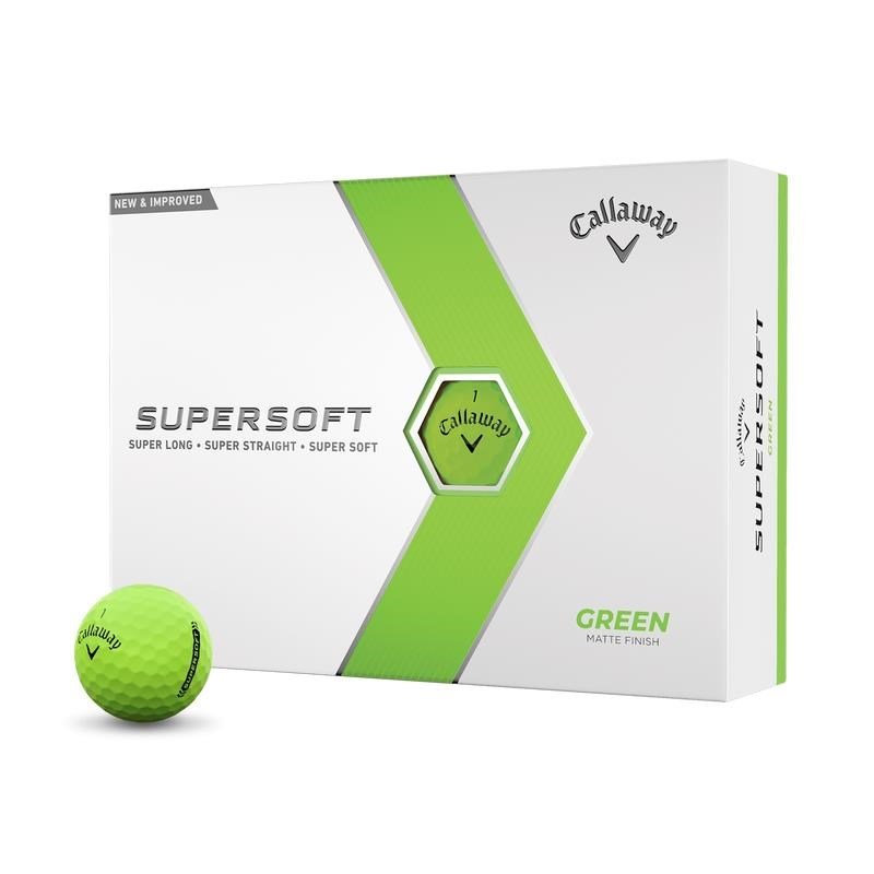 Callaway Supersoft Matte golfové míčky, zelené