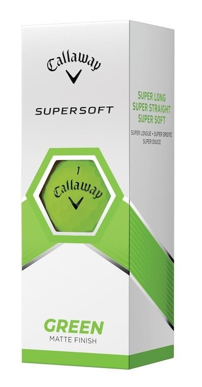 Callaway Supersoft Matte golfové míčky, zelené