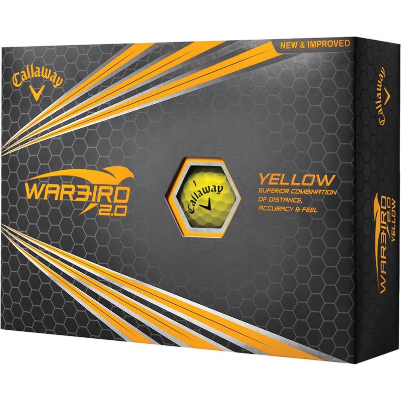 Callaway Warbird 2.0 golfové míčky, žluté