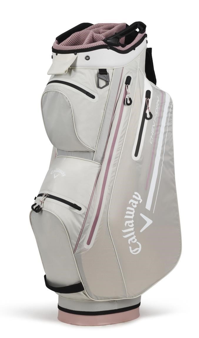 Callaway Chev Dry 14 cart bag, stříbrno/růžový
