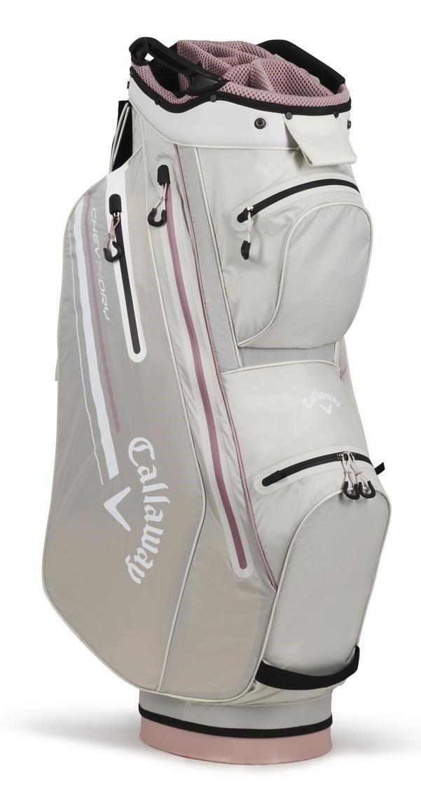 Callaway Chev Dry 14 cart bag, stříbrno/růžový