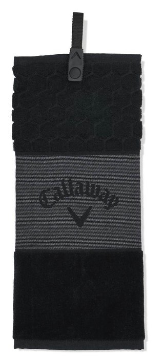 Callaway Tri-Fold golfový ručník, černý